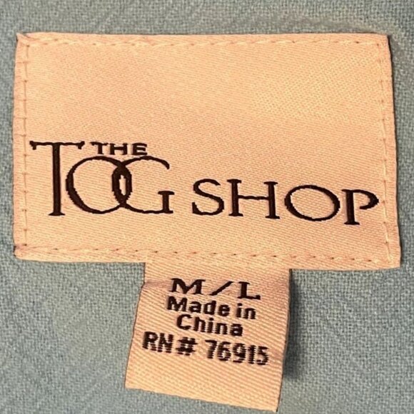 The Tog Shop Light Blue 100% Cotton Patio Dress with Two Pockets Size M - Picture 4 of 6